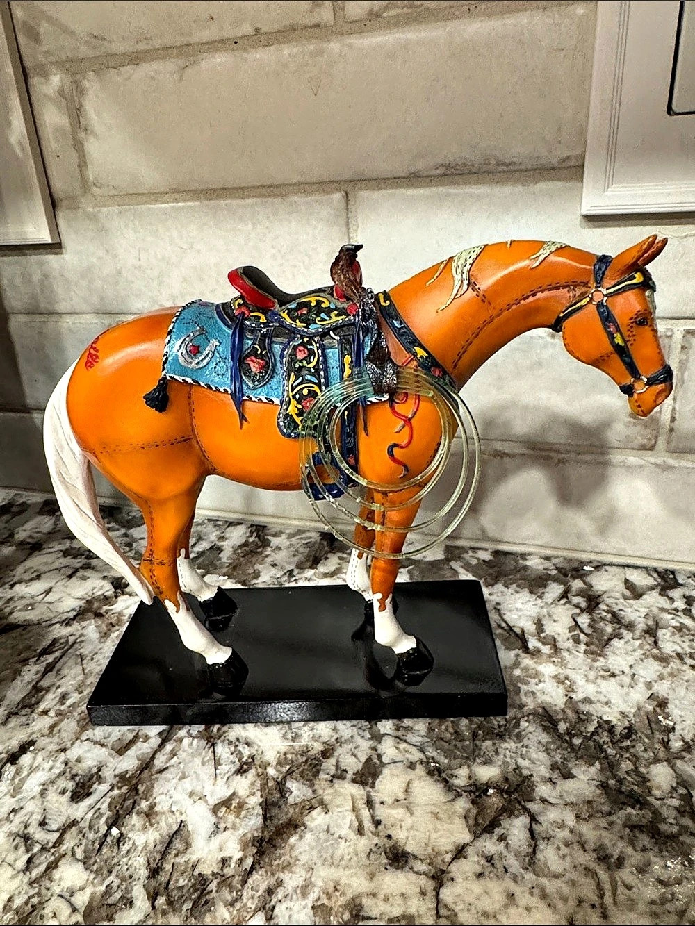 The Trail of Painted Ponies Happy Trails Painted Horse Figurine Decor